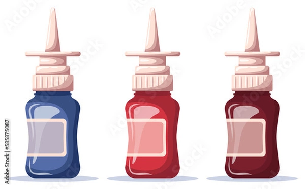 Obraz Set of nasal spray.