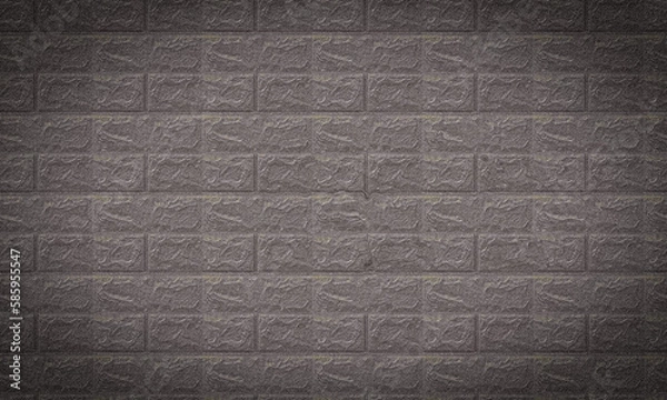 Obraz  black brick wall