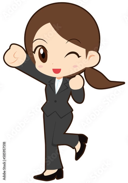 Fototapeta ガッツポーズOLさん