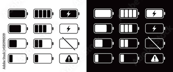 Obraz バッテリー残量表示マーク　セット