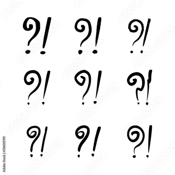 Fototapeta Doodle Question Mark, Sign and Symbol for Design, Presentation or Website elements.