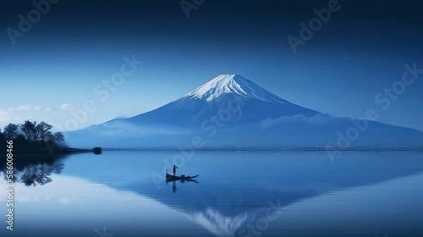 Fototapeta 富士山　イメージイラスト　generative AI