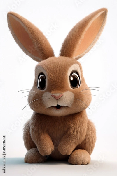 Obraz brown rabbit character