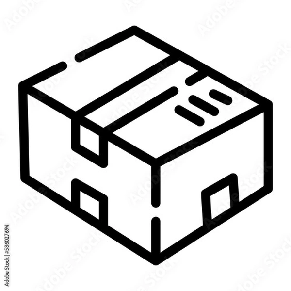 Fototapeta packing line icon