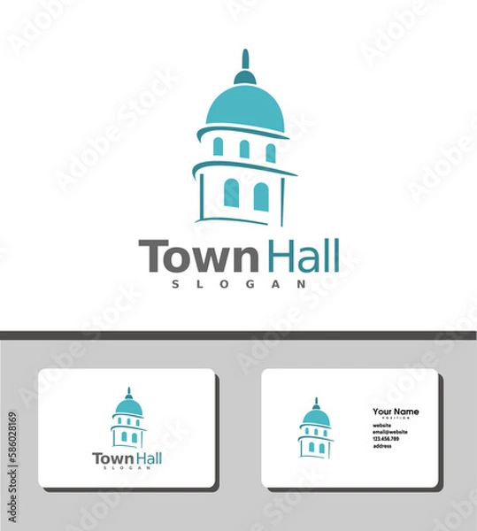 Obraz Town hall logo