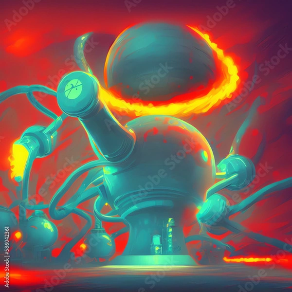 Fototapeta alien planet earth