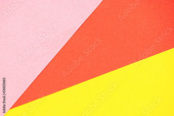Fototapeta Red, pink and yellow paper background