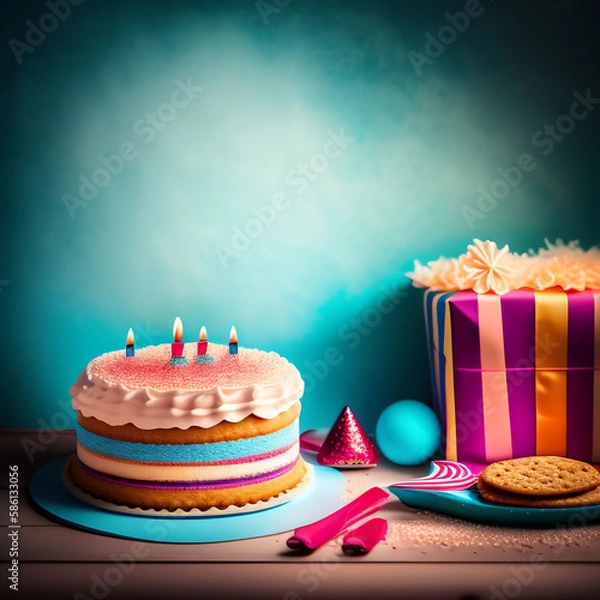 Obraz Free photo happy birthday background wallpaper