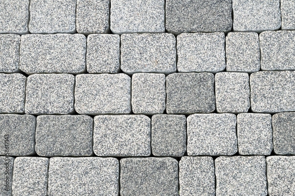 Fototapeta Abstract cobblestone pavement texture background
