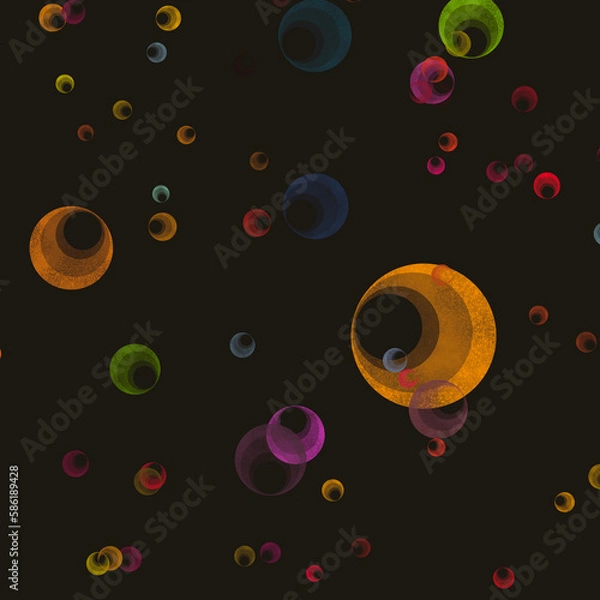 Obraz multi overlapping circle background