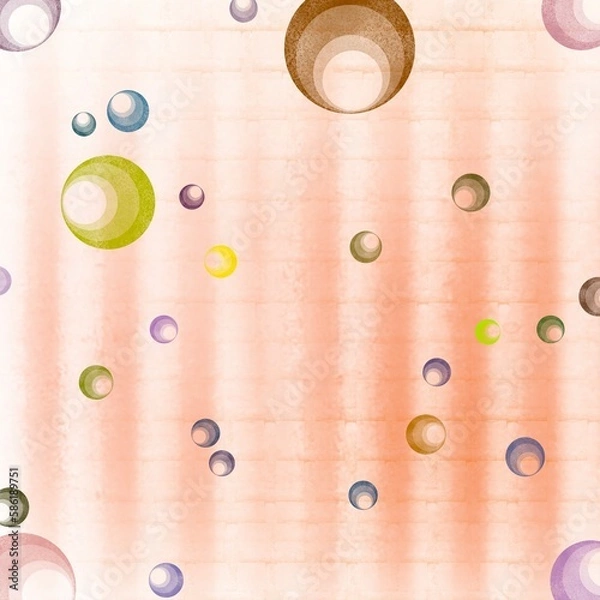 Obraz multi overlapping circle background