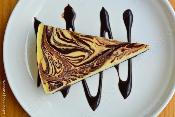 Fototapeta marble cheesecake