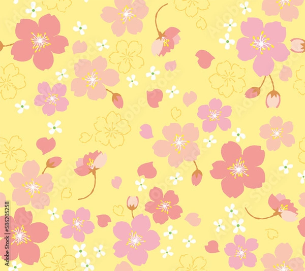 Obraz sakura pattarn 桜柄