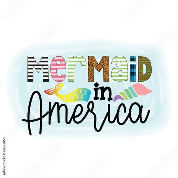 Fototapeta Mermaid Sublimation Design