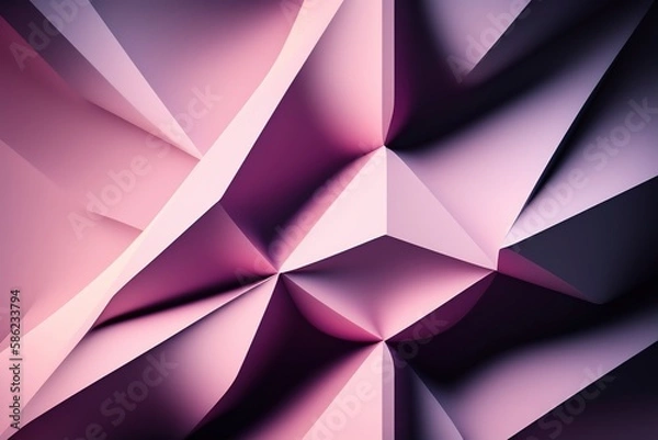 Obraz A 3D render of a colorful abstract pattern