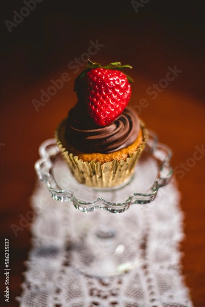 Obraz cake with strawberries