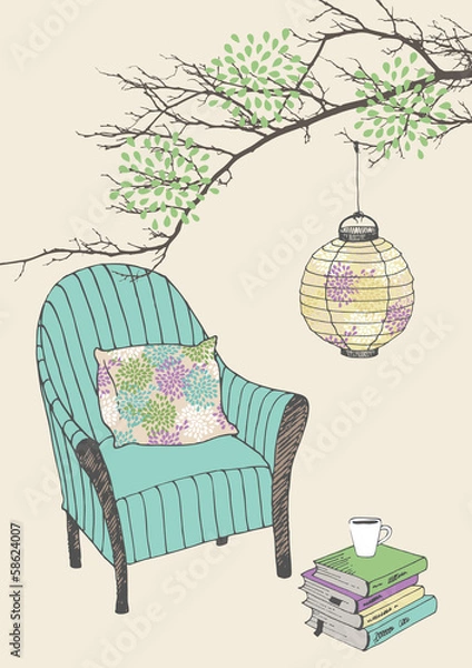 Obraz Armchair and Lantern