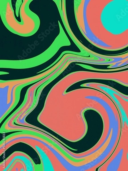 Fototapeta abstract background with circles