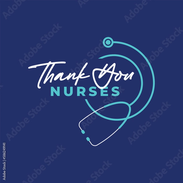 Fototapeta Thank you nurses. International nurses day
