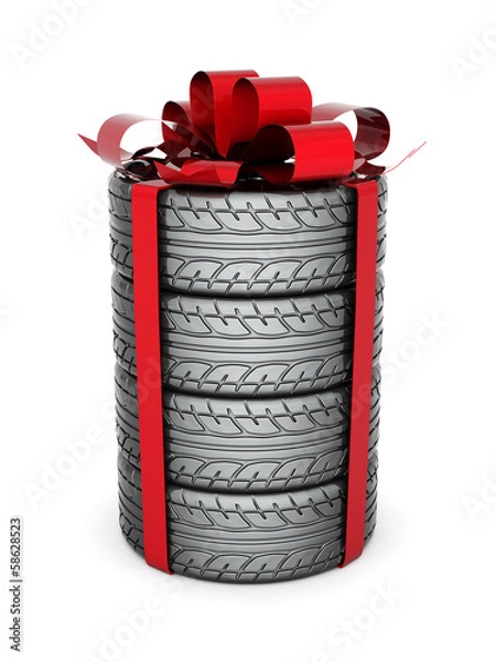 Obraz Black sport wheels