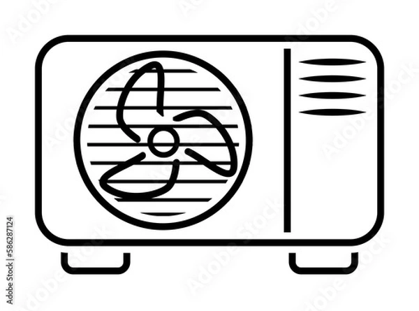 Fototapeta conditioner, cooling, system, split icon. Element of plumbing and heating icon for mobile concept and web apps. Detailed conditioner, cooling, system, split icon