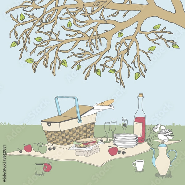 Obraz Picnic under a Tree