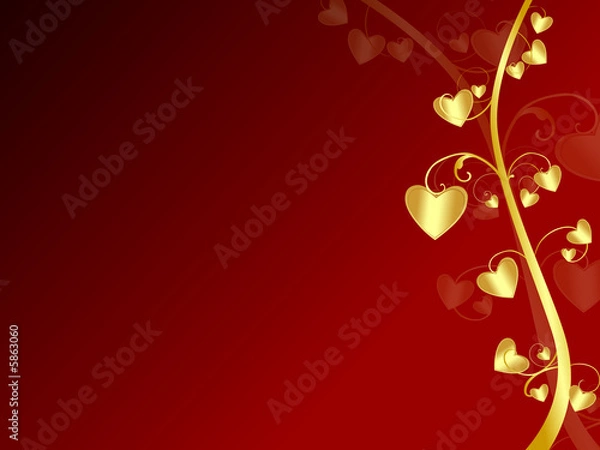 Obraz valentines day background