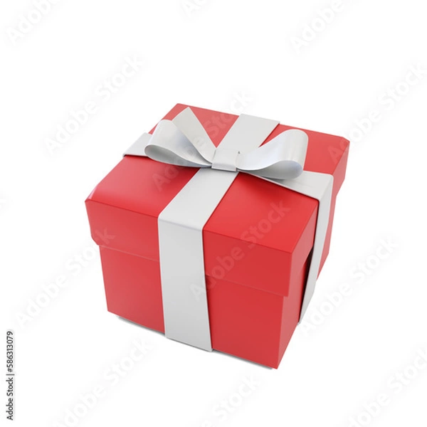 Fototapeta Prize Gift Box on Transparent Background