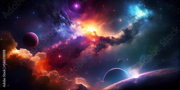 Fototapeta space galaxy background, Galaxy background, Starry cosmic nebula and deep space universe galaxies.