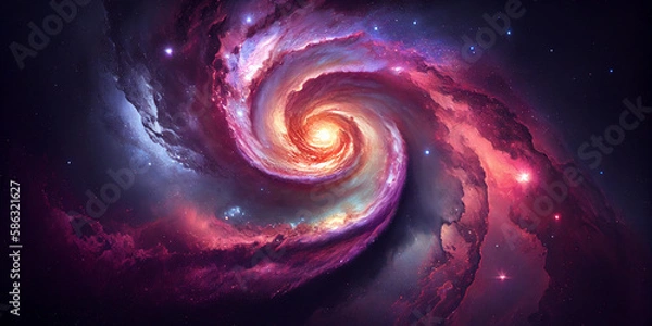 Obraz space galaxy background, Galaxy background, Starry cosmic nebula and deep space universe galaxies.