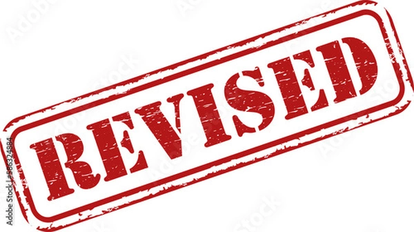 Fototapeta Revised grunge rubber stamp