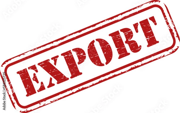 Fototapeta Export grunge rubber stamp
