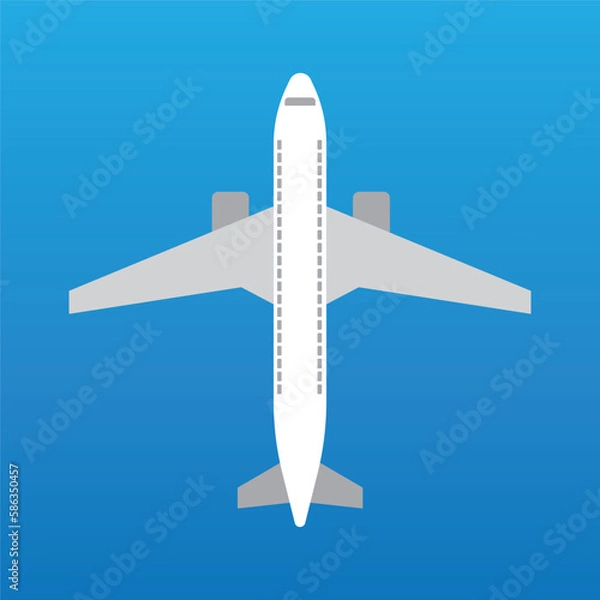 Obraz Airplane icon. Vector illustration.
