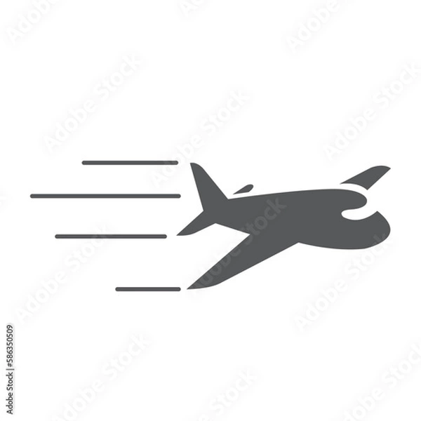Obraz Airplane icon. Vector illustration.
