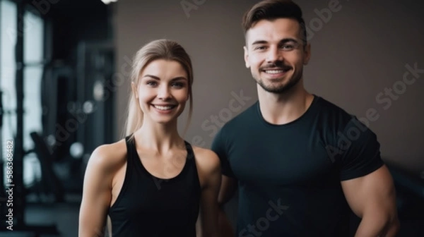 Obraz couple in the gym