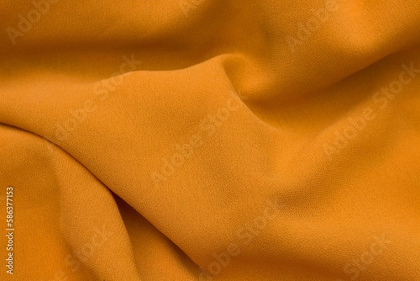 Obraz background of wavy yellow cloth