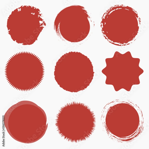 Fototapeta Сircle shape set vector