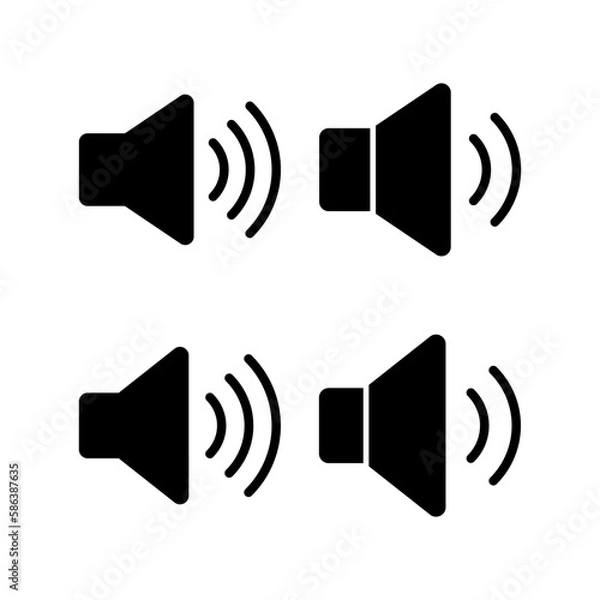 Obraz Speaker icon vector illustration. volume sign and symbol. loudspeaker icon. sound symbol