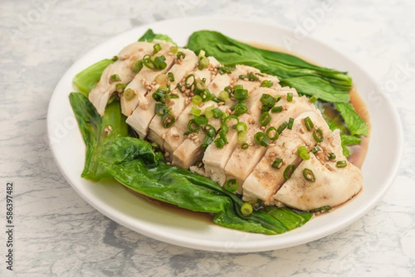 Obraz 鶏むね肉の蒸し鶏