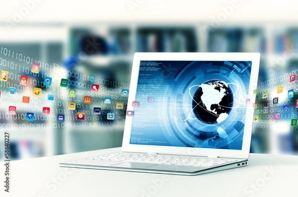 Obraz Laptop internetowy