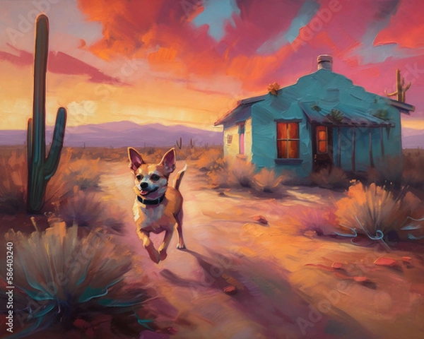 Obraz chihuahua in desert