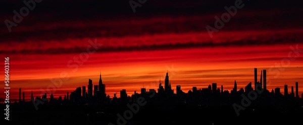 Obraz sunset in the field