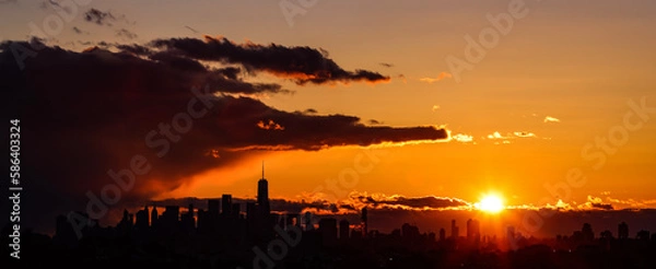 Obraz sunset in the mountains