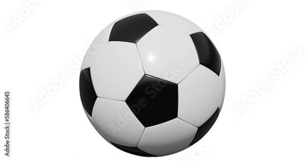 Obraz soccer ball isolated on transparent background