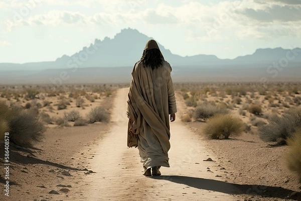 Obraz Jesus in the desert