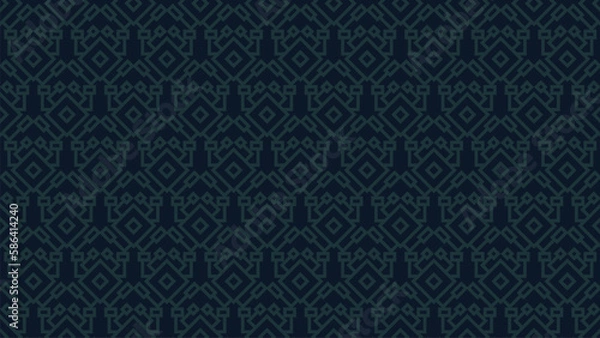 Obraz Islamic pattern and batik pattern background is editable