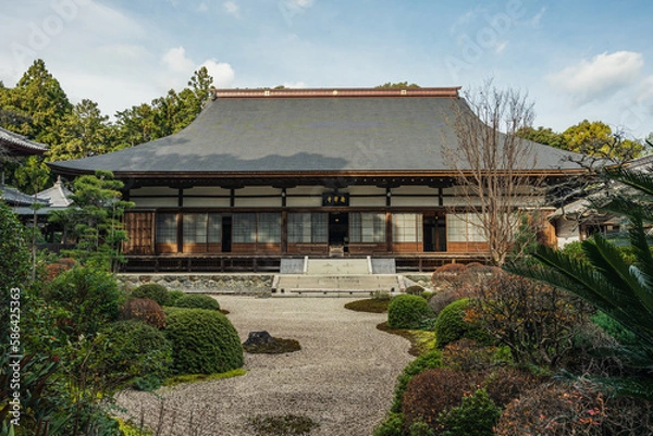 Obraz 寺と石庭