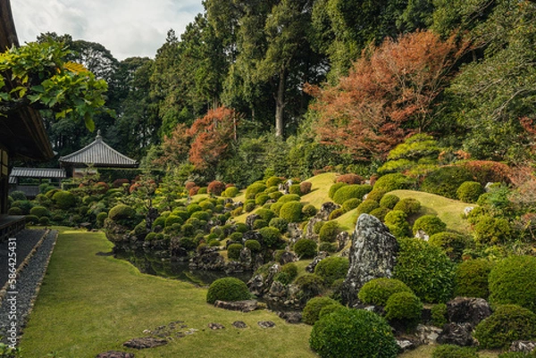 Obraz 龍潭寺の日本庭園