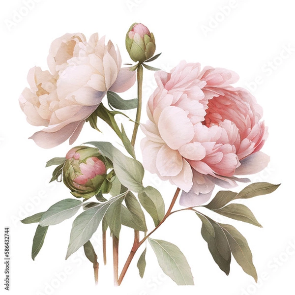 Obraz peonies blossom