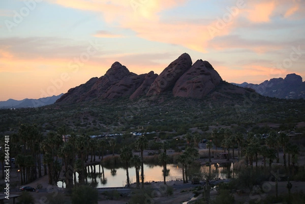 Obraz Papago Park, Arizona